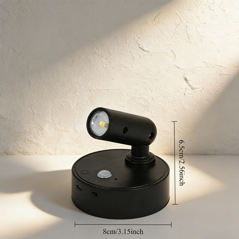 2026-New-Led Home Decorative Wall Light, Bedside Table Reading Lamp, 3 Lighting Modes, Magnetic Mounting Design, Bedroom Decorative Wall Light, Wiring-Free Charging Wall Light, Magnetic Spotlight USB Downlight for Bedroom Wall